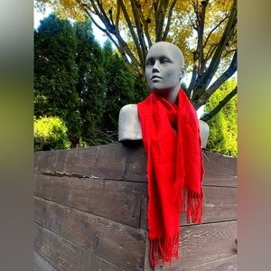 Bright Red Scarf